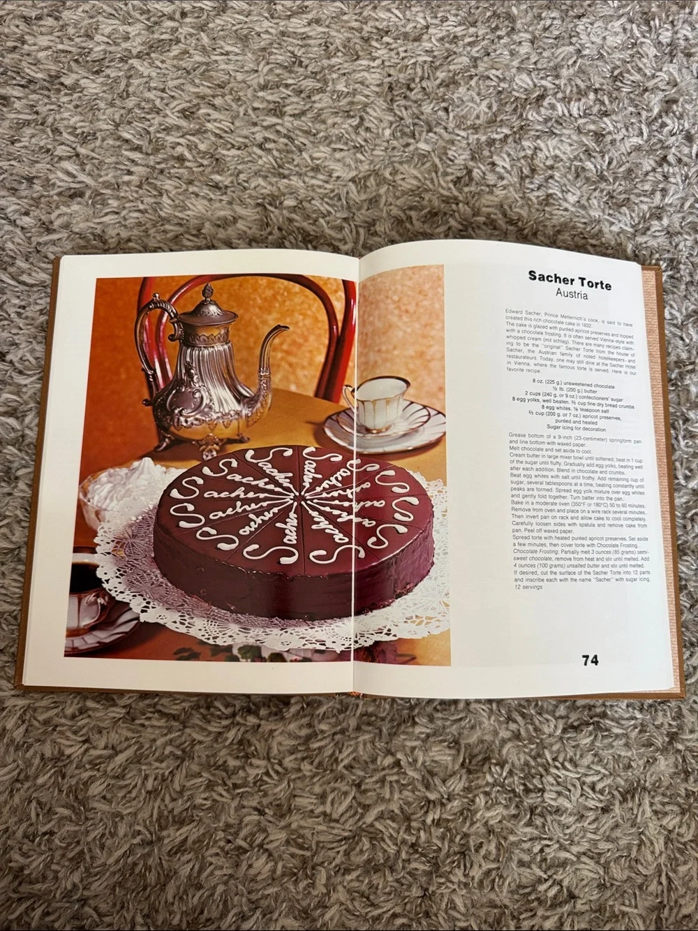 Vintage 1973 The World’s 100 Best Recipes Roland Gööck Hardcover Cookbook